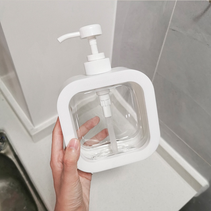 500ml INS Bathroom Liquid Soap Hand Sanitizer Dispenser Refillable Shampoo Shower Bottle