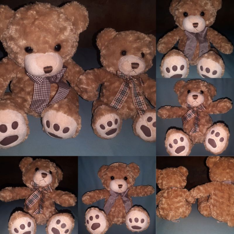 Boneka mainan anak dewasa hewan beruang ted teddy bear jimin mogul kecil & besar dgn pita SNI grosir
