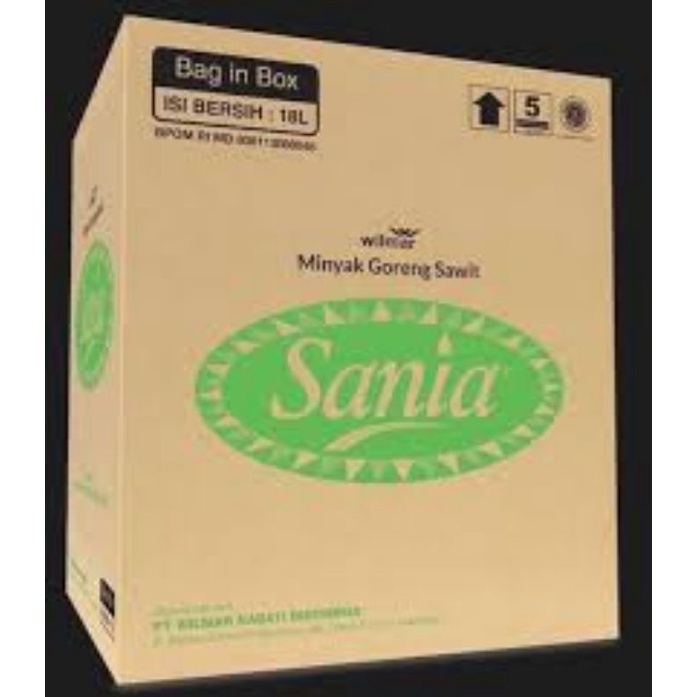 

minyak sania bag in box 18 liter