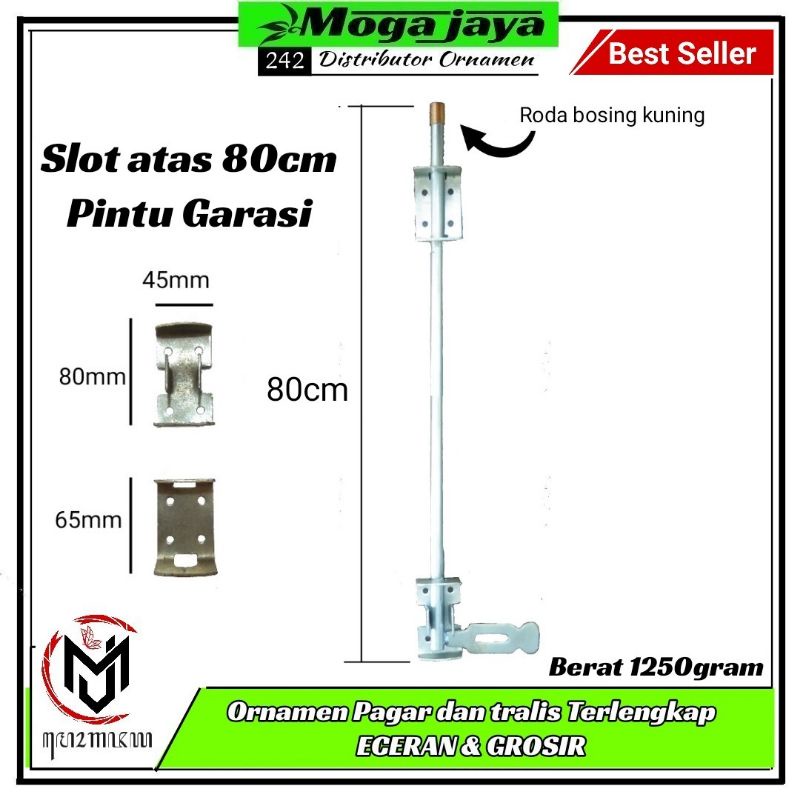 slot atas pintu garasi 80cm lokal bukan wina atau dekson