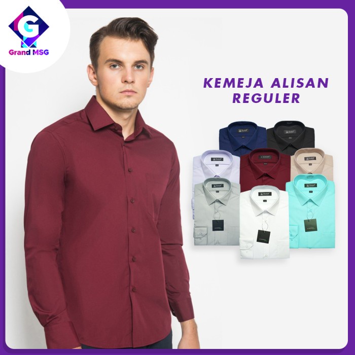 TERBARU Kemeja Alisan REGULER, Kemeja Formal Pria, Kemeja Alisan Pria Kantoran