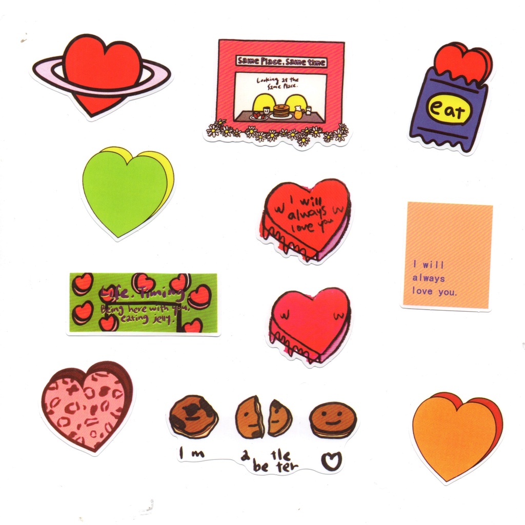 

Love Sticker Set 14pcs // Planner Bullet Journal Scrapbook