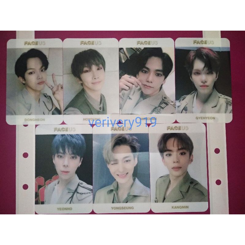 VERIVERY FACE US Official Version Transparent Photocard