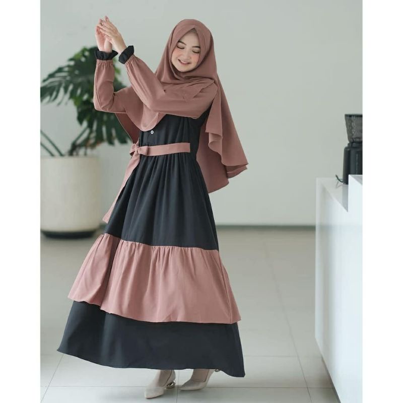 Arumi Set Syari/Gamis Syari/Gamis Muslim/Pakaian Muslim/Best Seller/Fashion Muslim