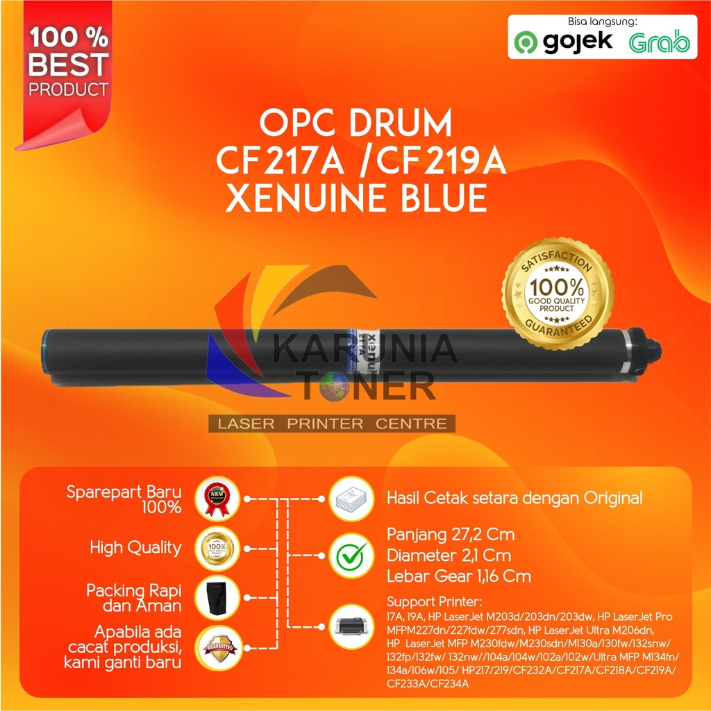 OPC Drum Xenuine Blue 17A CF217A 19A CF219A Pro M102 M102a MFP M130 M130fw