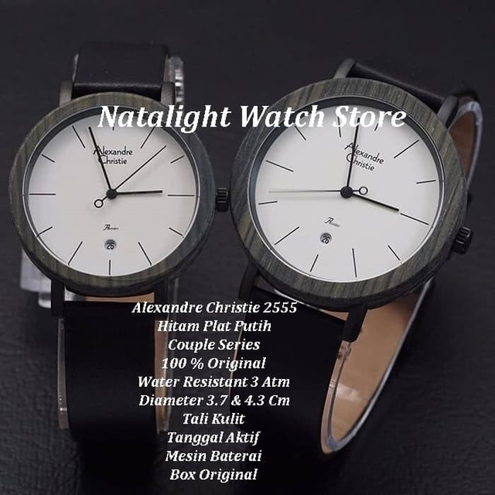 Hot Sale JAM TANGAN COUPLE SIMPLE ELEGAN MEWAH ALEXANDRE CHRISTIE 2555 ORIGINAL Terbaik
