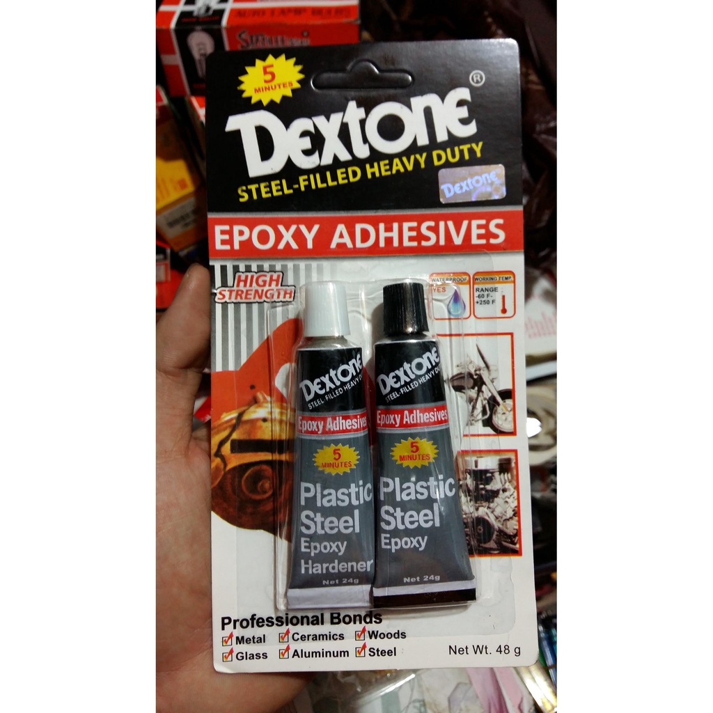 Lem Besi Dextone Campur Epoxy DEXTONE 5 Menit Kering Original