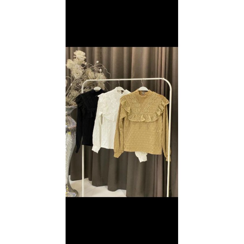 Atasan Blouse Rajut Premium ORI by Vivorie