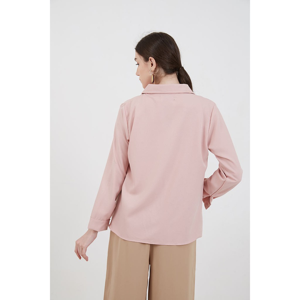 Berrybenka - Atasan Blouse Wanita Sofia Murdia Plain Blouse-5