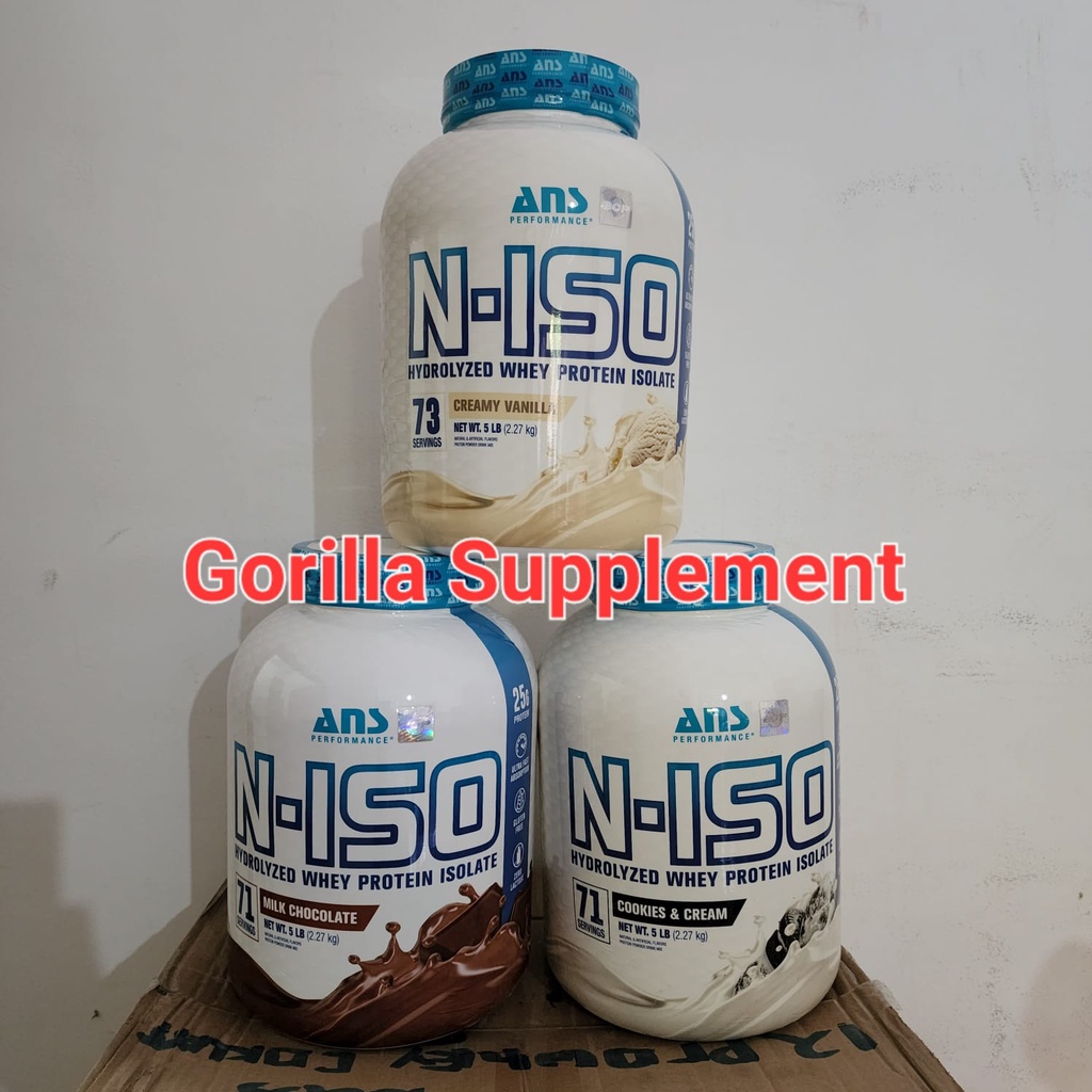 ANS N ISO N-ISO Hydrolized 5lbs Whey Protein Isolate 5 lbs NIso Hydolyzed NISO