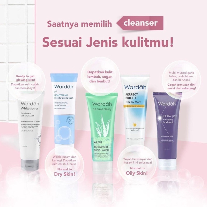 Wardah pencuci wajah / Wardah Facial wash / pencuci wajah / Facial foam / whip foam wardah