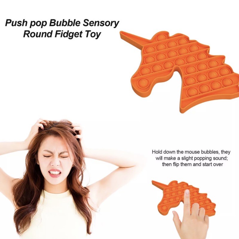 Mainan Fidget Pop It Toys Anak TERMURAH UNICORN AMONG US CRAB LOBSTER-3