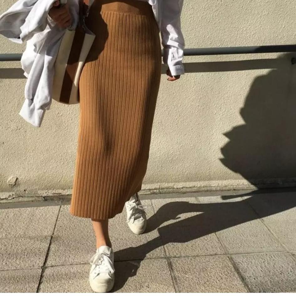 (TERBARU) ROK SPAN SEMI RAJUT KNIT PREMIUM / ROK RAJUT SPAN / ROK RAJUT PREMIUM / ROK PANJANG