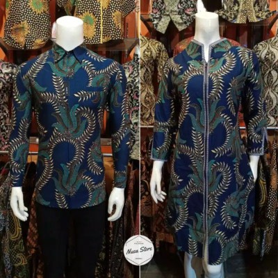 Men Sale Couple Kemeja Batik Slimfit Modern Best Quality Atasan Couple | M, L, Xl, Xxl, Xxxl