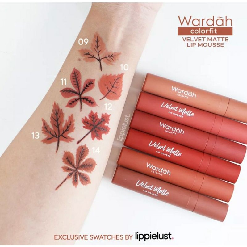 wardah velvet matte lip mousse