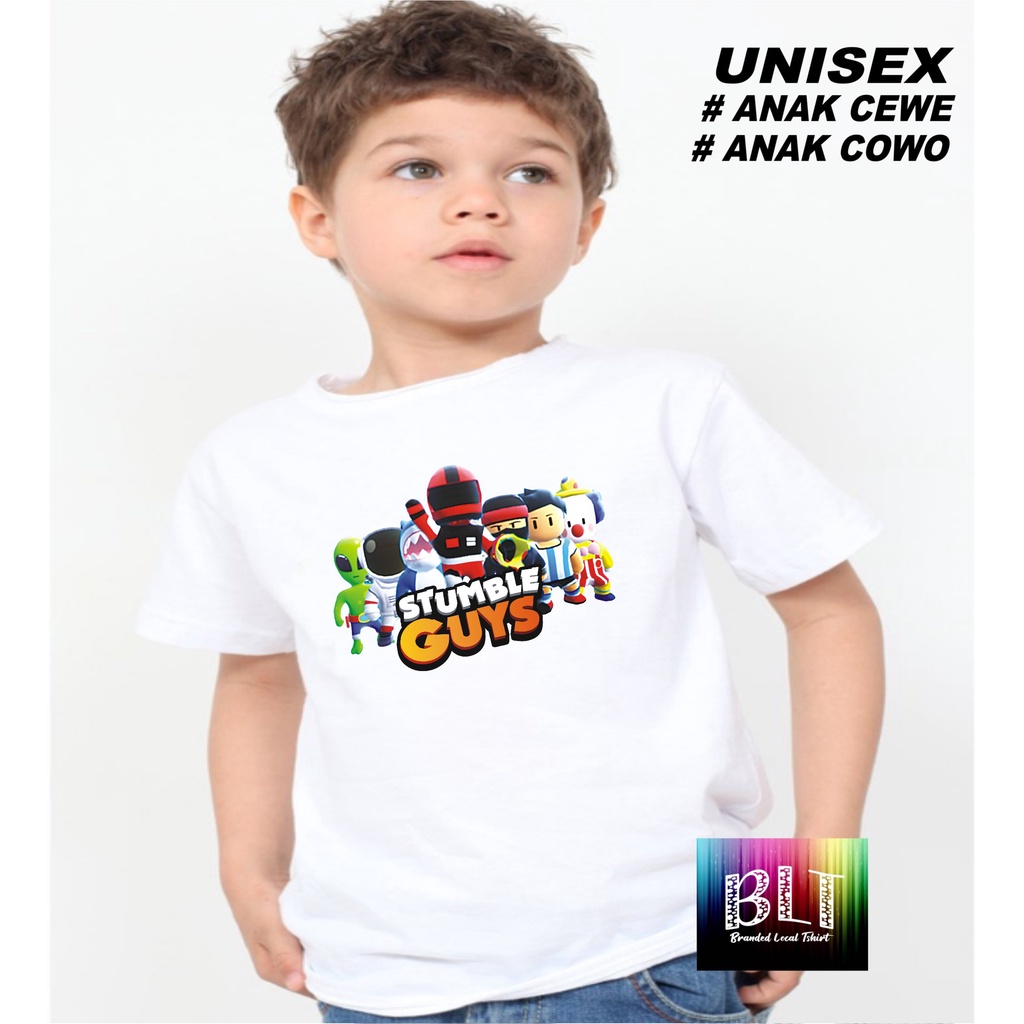 Murah Nampol Kaos Anak Game Stumble 3 Guys Game Viral Kaos Anak Anak cowok Kaos Anak cewek Kaos Murah kaos termurah kaos anak cewek kaos anak cowok terbaik kaos promo