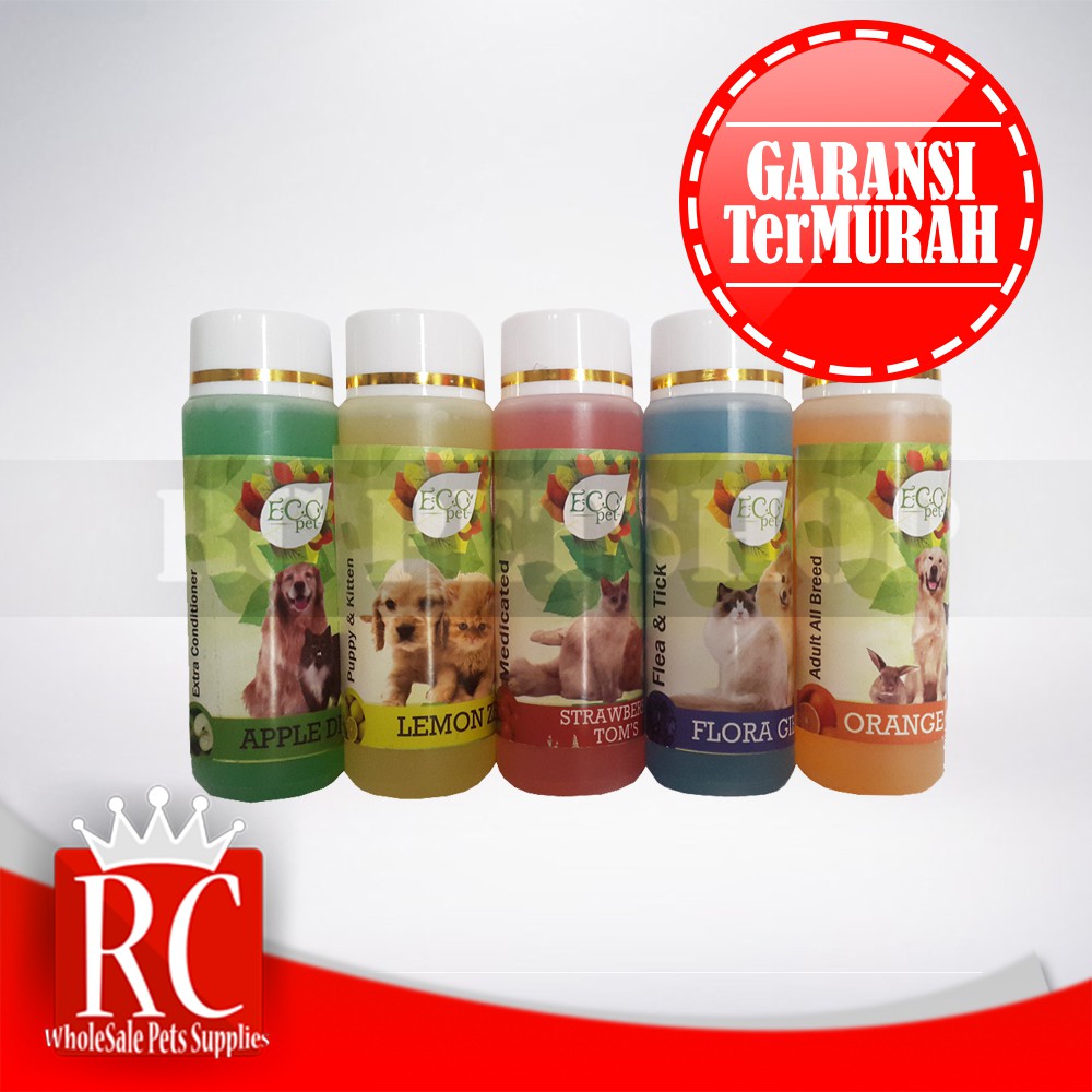 Shampoo Kucing, Shampoo Anjing Ecopet 95 ml All Varian