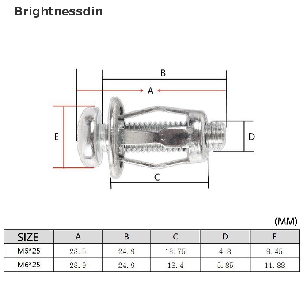 10pcs M5 / M6 Baut Metal Untuk Besi