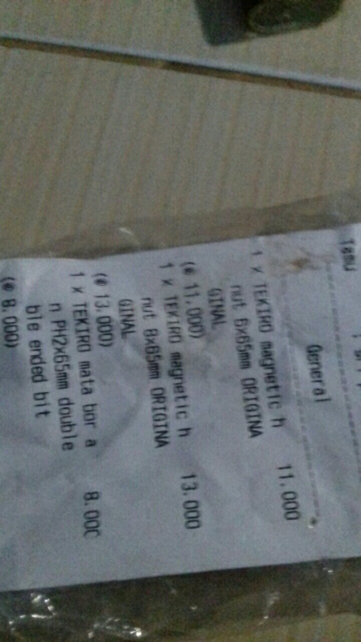 Tekiro Magnetic Hex Nut 6x65mm Original