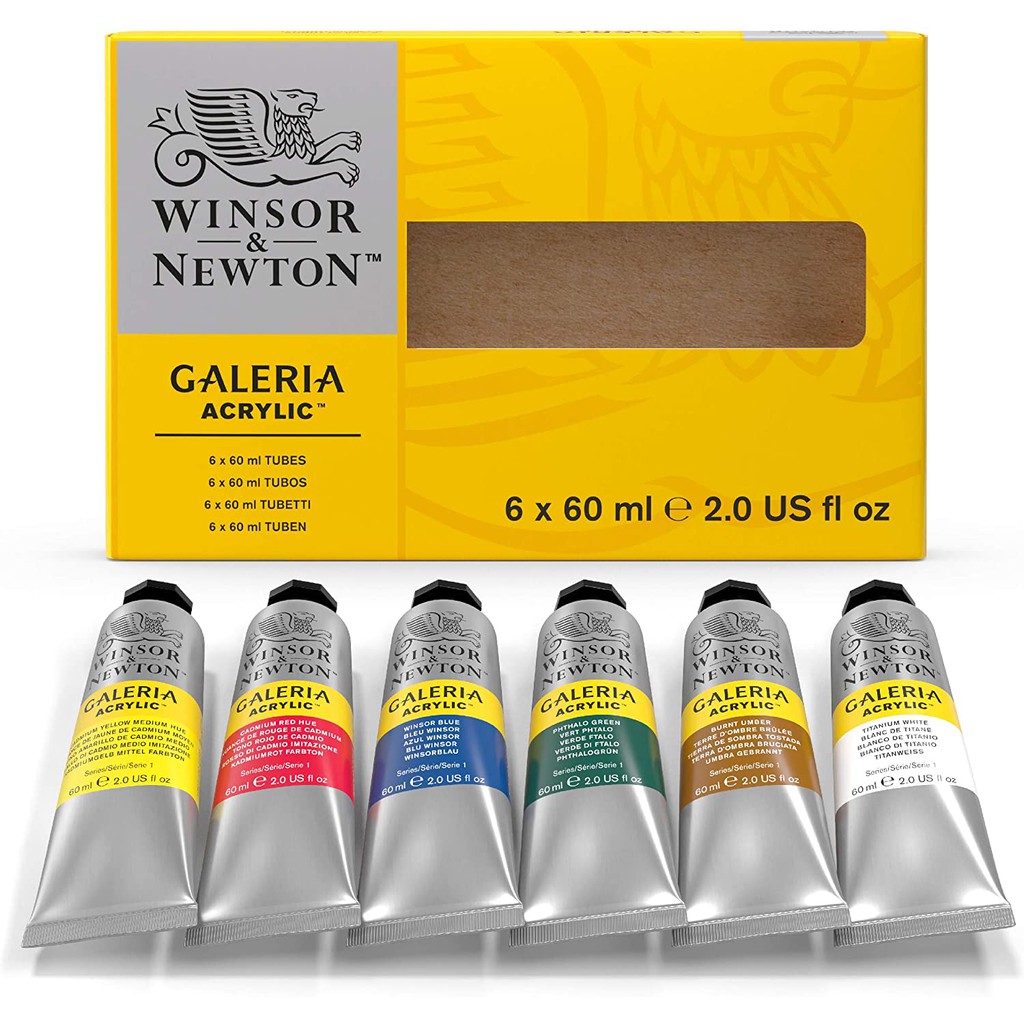 

Winsor & Newton Galeria Acrylic Paint Set of 6 x 60ml Tube