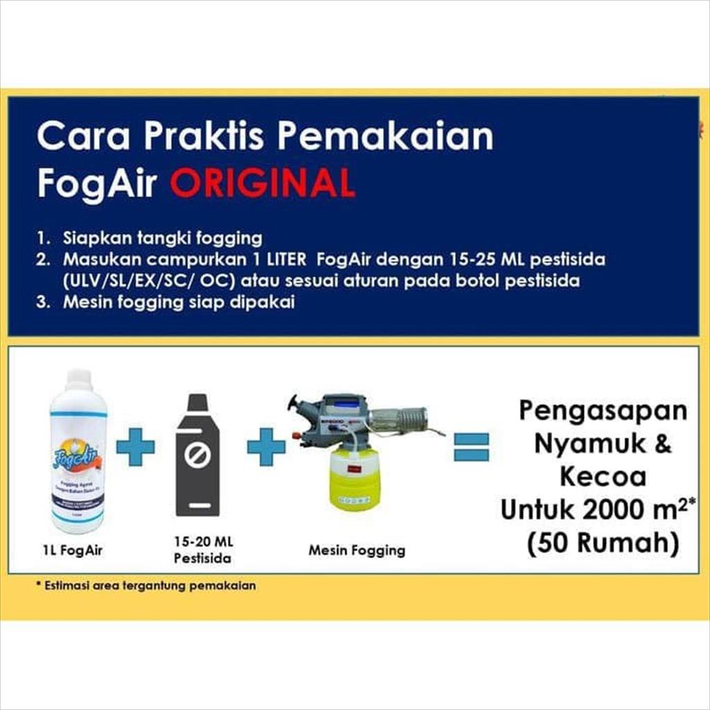 FOGAIR bahan campuran untuk obat fogging water based FOG AIR