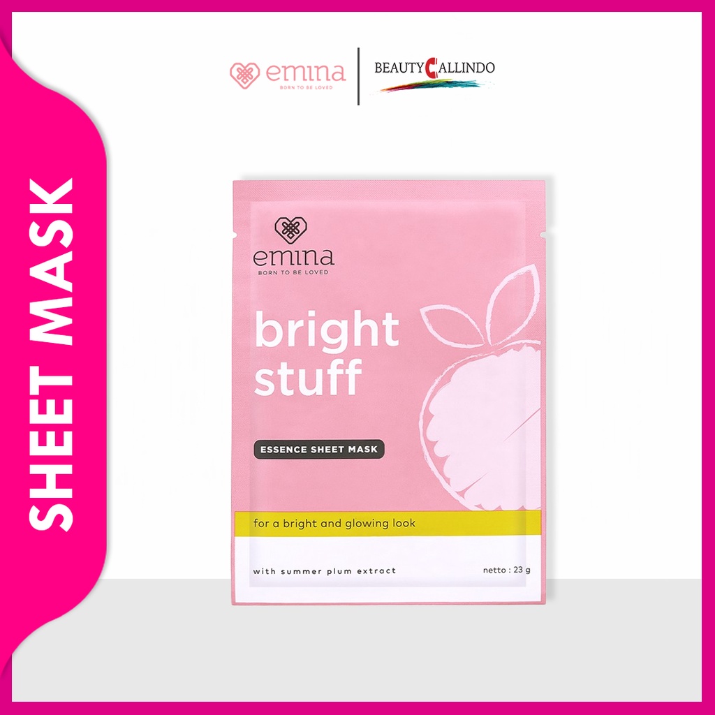 Emina Bright Stuff Essence Sheet Mask - Masker Wajah