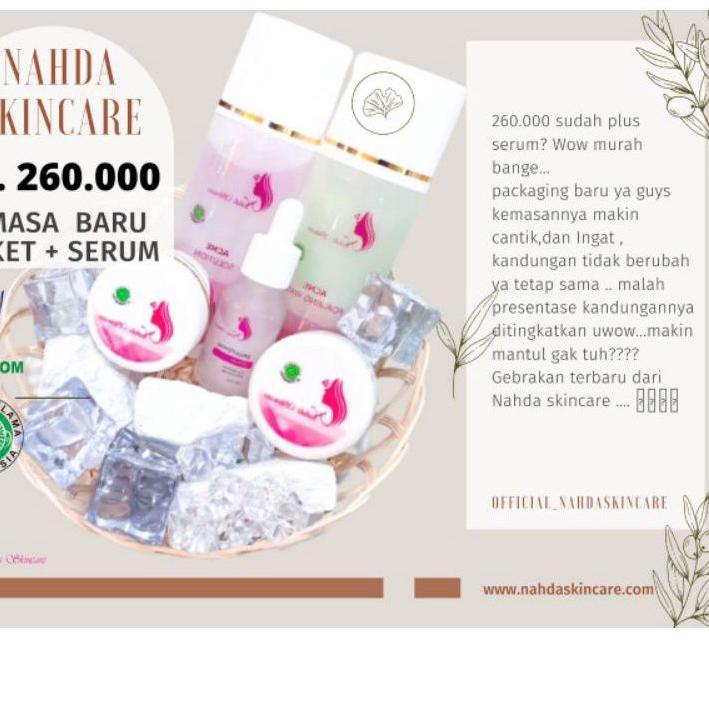 Terbaik Nahda Skincare + serum .,