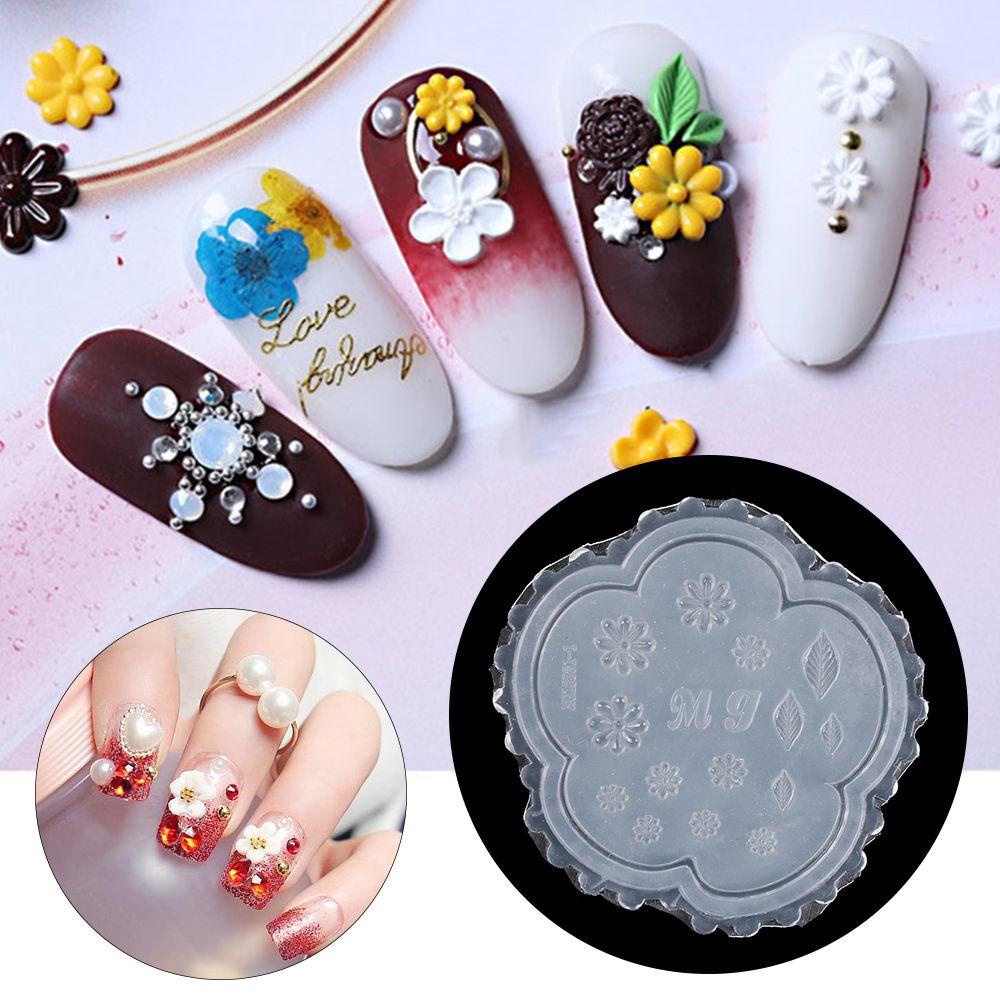 Cetakan Silikon Nail Art Nanas Alat Kecantikan Menjatuhkan Lem Manik-Manik Kecil Kristal Epoxy Cetakan