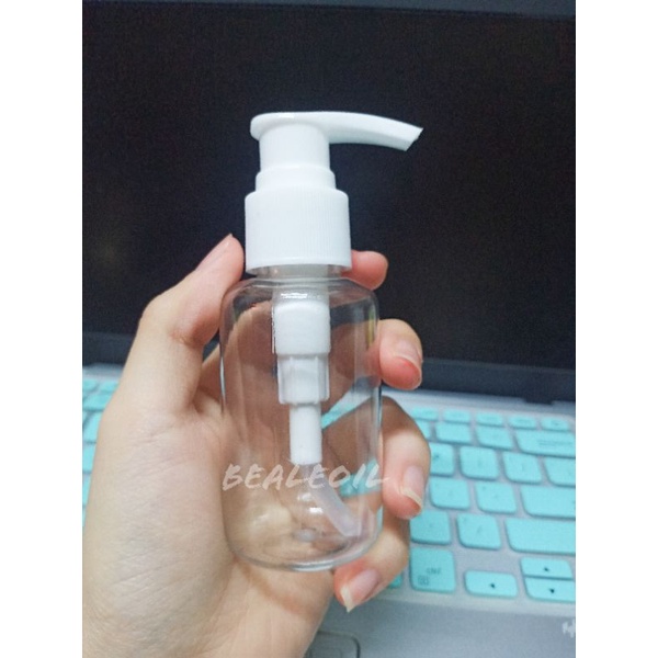 Botol Plastik Kosong PUMP / SPRAY FLIP TOP 60ml TUBULAR Tebal Lock Putar Travel Friendly Plastik PET Botol treatment pump body lotion shampoo sampo sabun traveling travel travelling container tempat wadah sabun isi ulang hembody handbody travel size 70ml