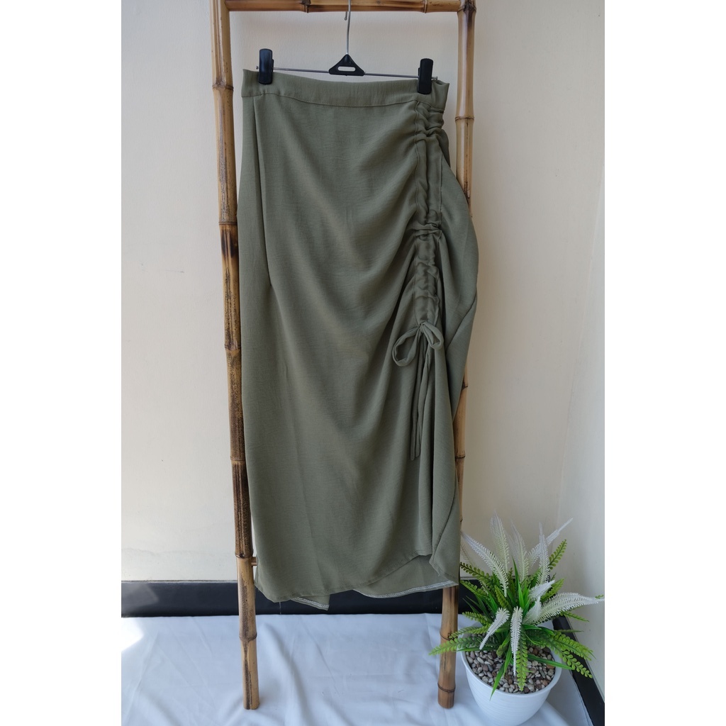 JOSEP SERUT ROK CRINCLE WANITA-MATCHA