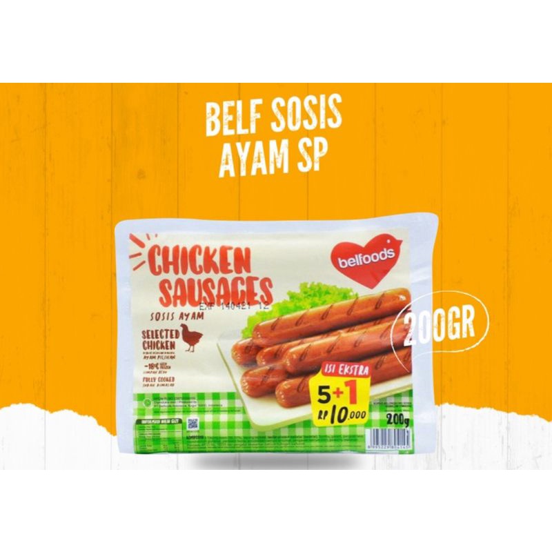 Jual Belfoods Sosis Ayam Sp 200gr Sausages Chicken Sausage Shopee