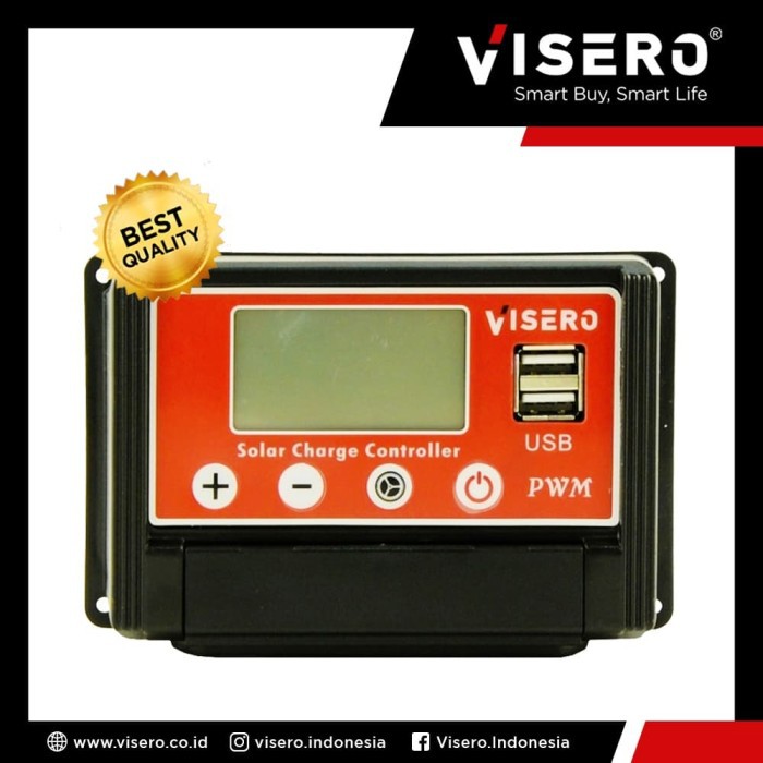 Solar Charge Controller 12V/24V 20A Visero (SY-1220)