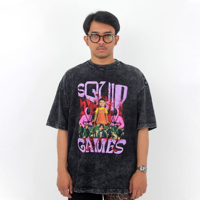 OVERSIZE SQUIDD GAMES WASH GREY PREMIUM