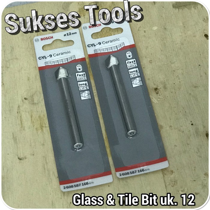 mata bor tombak bosch uk. 12 mm ( mata bor kaca, keramik, granit )