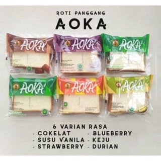 Jual AOKA Roti Panggang Cokelat / Keju / Durian 65 Gram | Shopee Indonesia