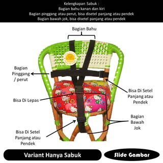 Jok Kursi  Bonceng Boncengan Anak Sepeda Motor Bebek Gigi 