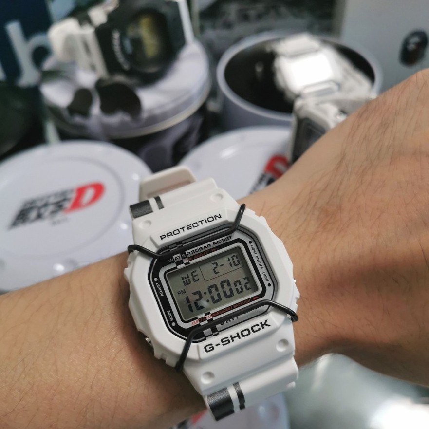 [Initial D decoy head D 3 Years Warranty] Casio G-Shock initial D decoy head D joint name DW5600BAIT20 neutral watch simple waterproof watch