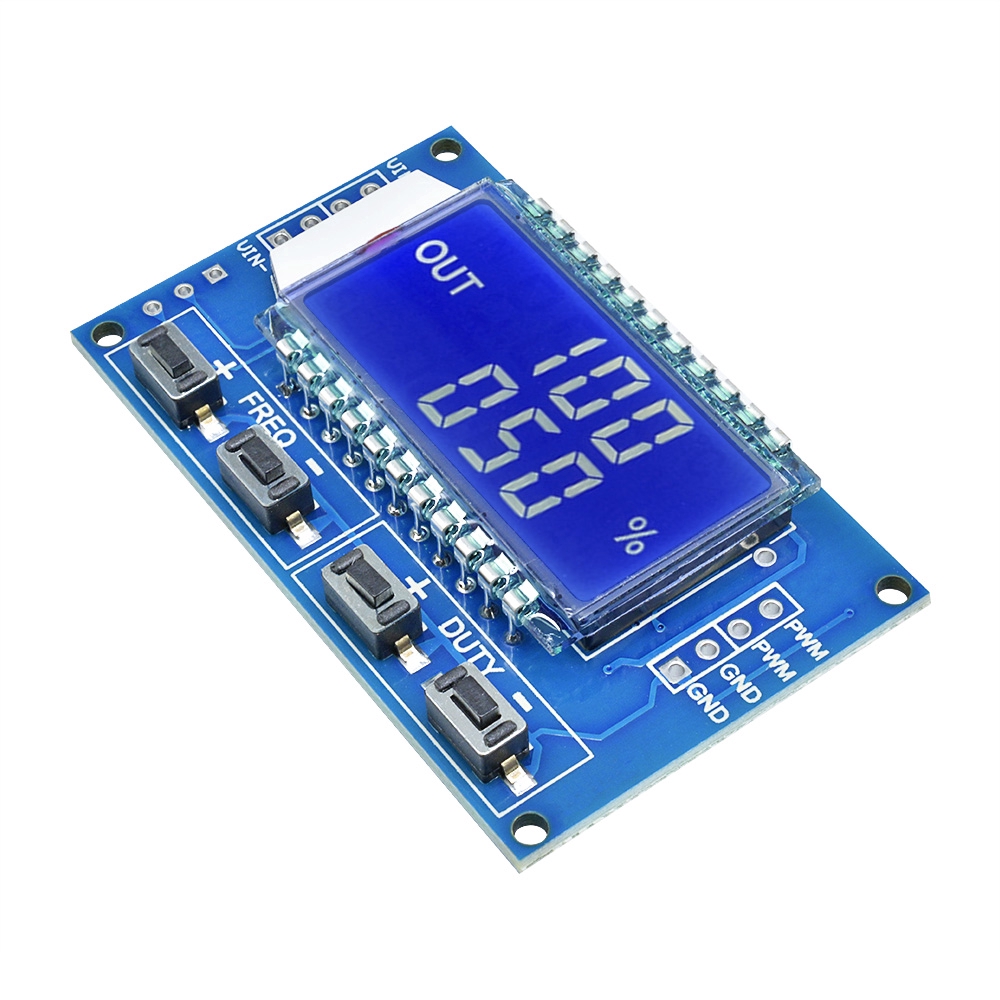 Modul Generator Sinyal Pulse Frequency Duty Adjustable Dengan Display Lcd Pwm