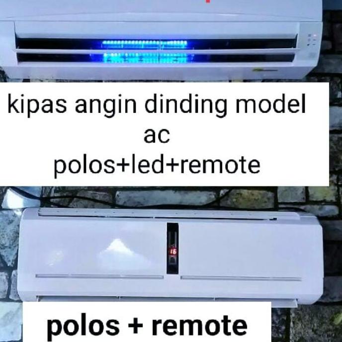 fresh kipas angin model ac polos remote lampu led 1pk 1 5pk 2pk mesin original super mulus pusat ac 