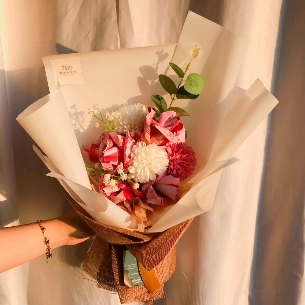 

!!READY!! BOUQUET BUKET UANG PALSU - BUNGA PALSU - KADO ULTAH - KADO WISUDA - KADO ENGAGEMENT