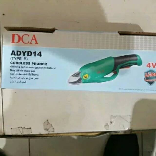 DCA cordless pruner ADYD14 gunting kebun dahan baterai