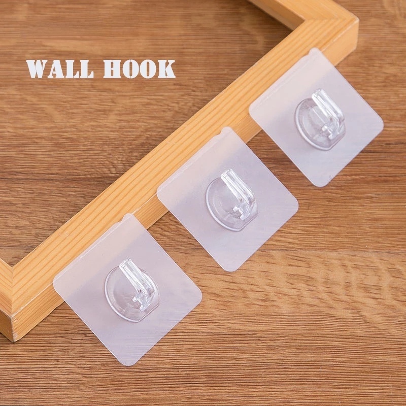 Kithchen Self Adhesive Wall Hook / Anti-rust Towel Wall Hangers Hooks Heavy Load Rack Hooks for Kitchen Bathroom