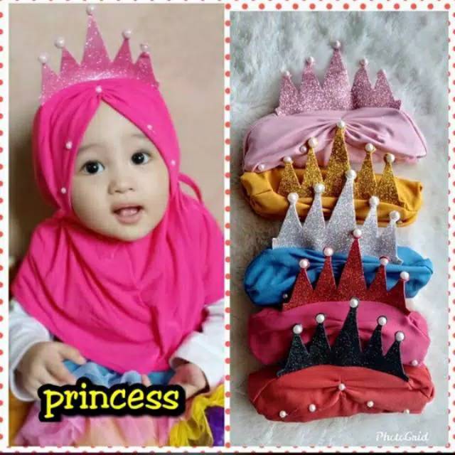 Hijab anak bayi MAHKOTA PRINCES - jilbab anak lucu