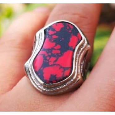 Natural Akik Alam Red Pirus Persia Terompah Top Colour Persia Iran