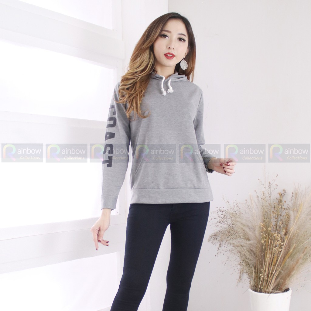 SWEATER KANTONG HOODIE JUMPER WANITA - EAST COAST