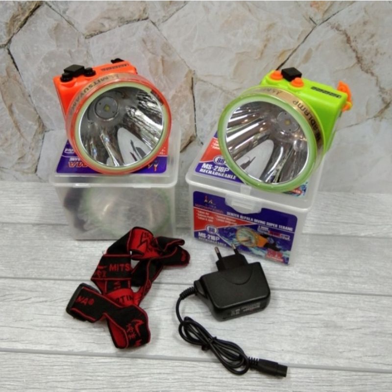 Senter Kepala Selam Diving Original Matsuyama MS-216 80W Super Terang