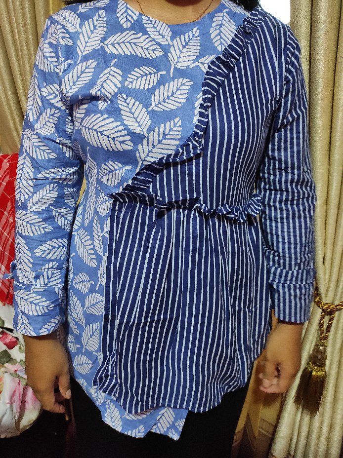 Batik Wanita Asj Sa Hrb026 Kenongo Kemeja Tosca Pendek