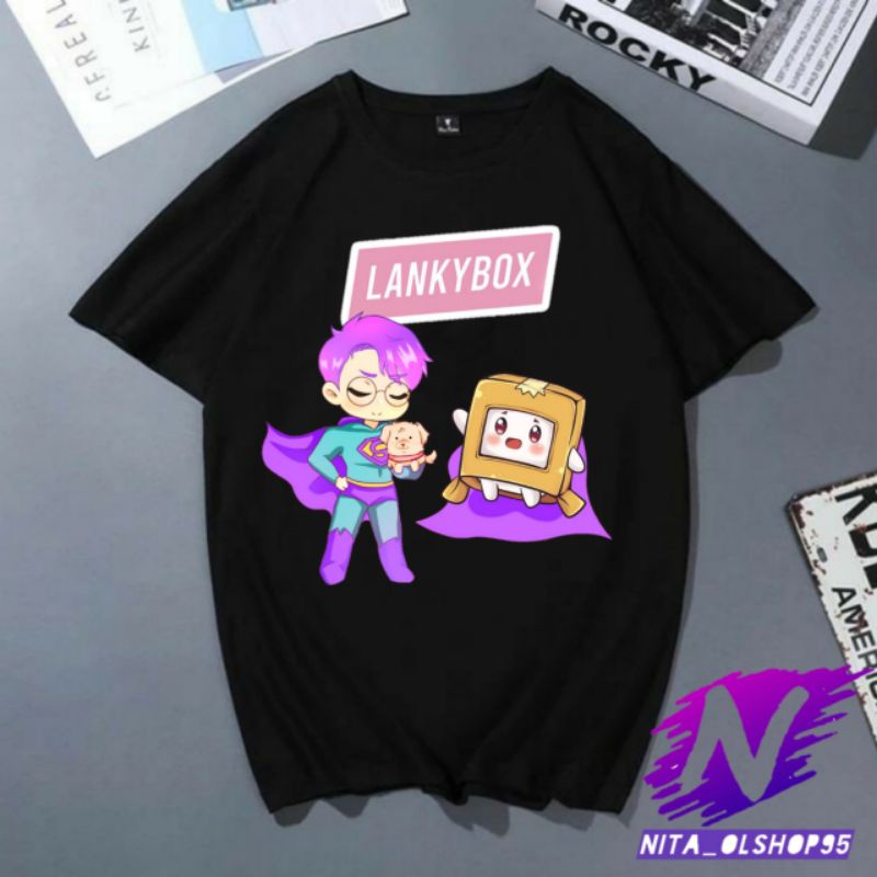 baju lankybox kaos lankybox baju kaos anak lanky box super