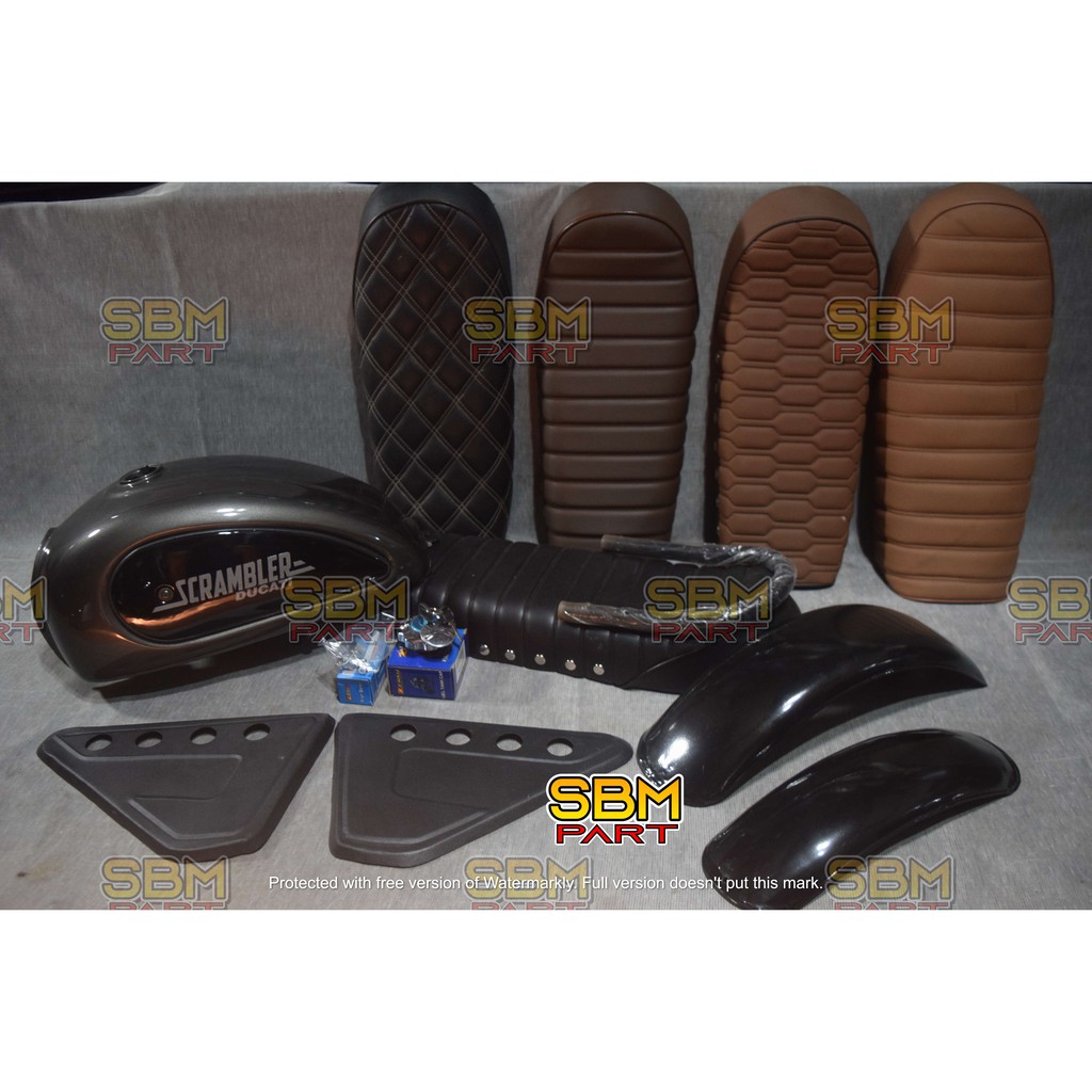 PAKET JAPSTYLE SCRAMBLER MIDLE MEGAPRO,TIGER,SCORPIO, THUNDER 125