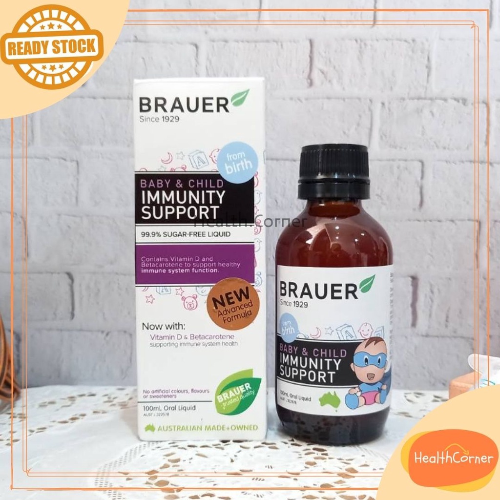 Brauer Baby &amp; Child Immunity Support Oral Liquid with Vitamin D 100ml